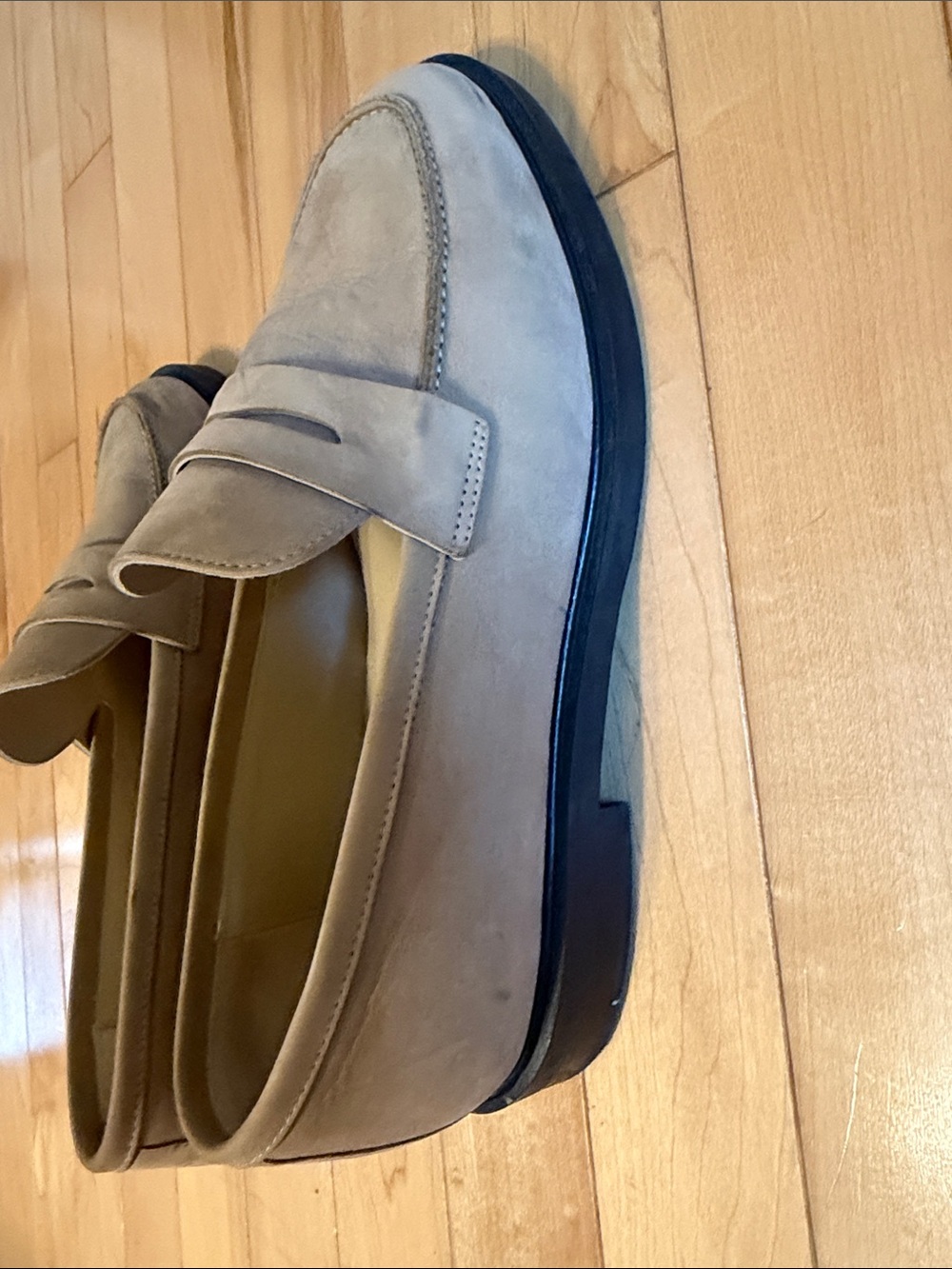 Poppy Barley Milan Loafers in beige - Picture 2 of 5